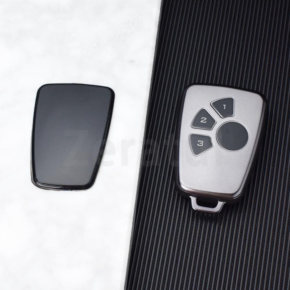 Shell For Chevrolet Cruze Spark Onix Silverado Volt Aveo Sonic 4 Buttons Gun Grey Tpu Remote Car Key Fob Case Cover Protector