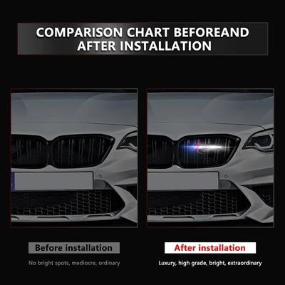 1pcs Car Front Hood Grille Emblem Badge Labeling LED Waterproof Decorative Lights For M3 M5 M6 X1 X3 X5 E34 E39 E36 E60 E90