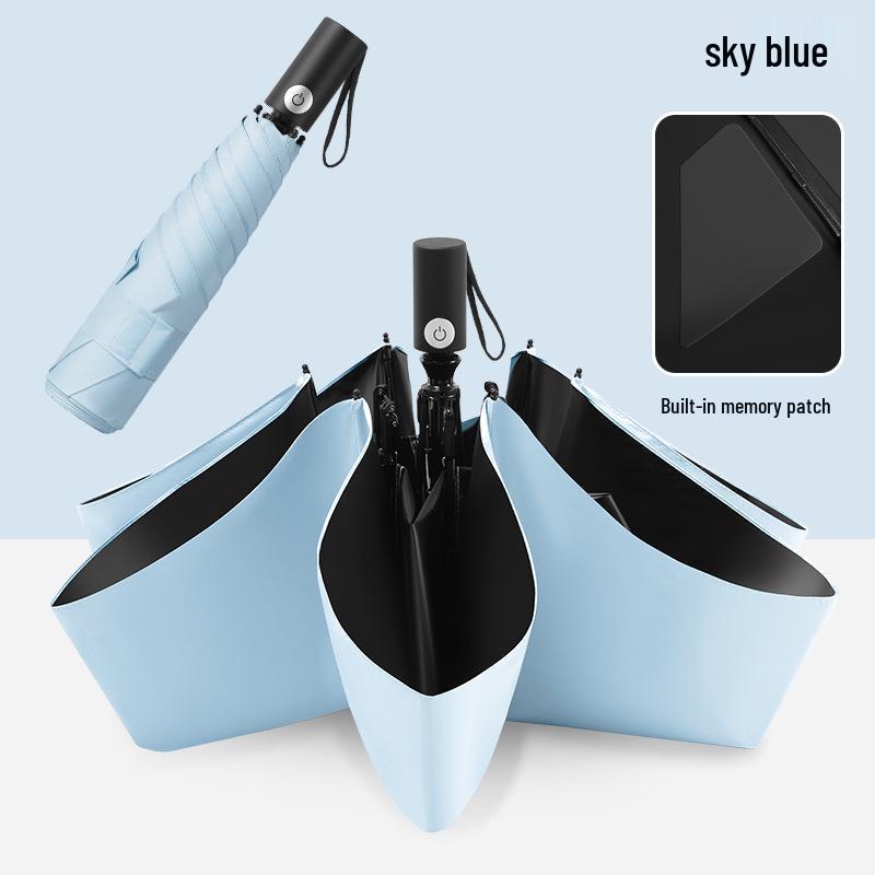 Ultra-Light Anti-UV Automatic Folding Umbrella: Crease-Free, Wrinkle-Free Sunshade & Sunscreen Parasol