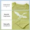 ASK JUNIOR Kids' Fall Reflective Print Raglan Long Sleeve T-Shirt