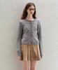 Lautrede Min Cozy Gray Knit Cardigan
