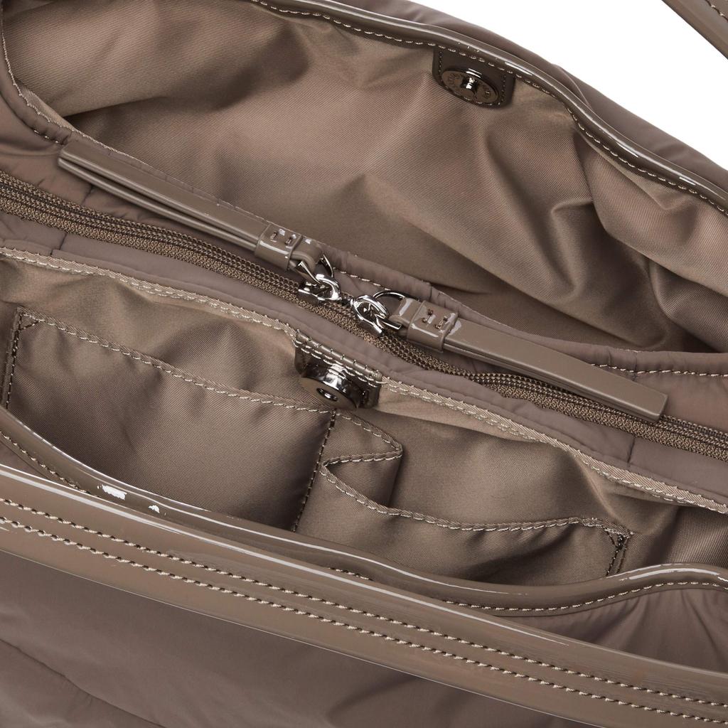 Nylon Taft Verklebte Tragetasche Grau [Isaac] Y92-15-03