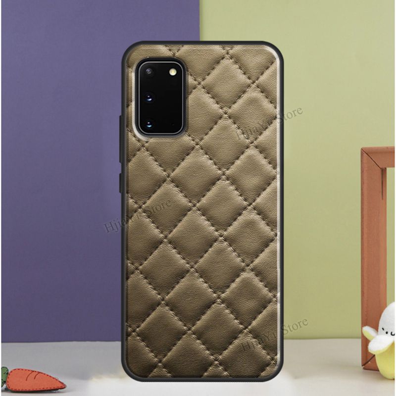 Quilted Texture Sofa Pattern Case For Samsung Galaxy S20 FE S21 S22 Ultra S8 S9 S10 e Note 10 Plus Note 20 Ultra Cover