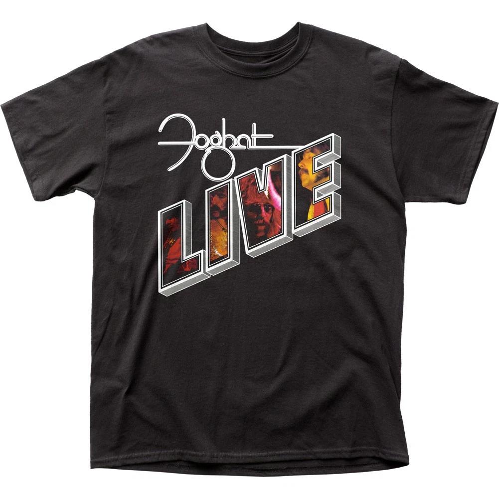

Foghat Live Mens T Shirt Music Classic Concert Rock Band Tee New Black 3XL