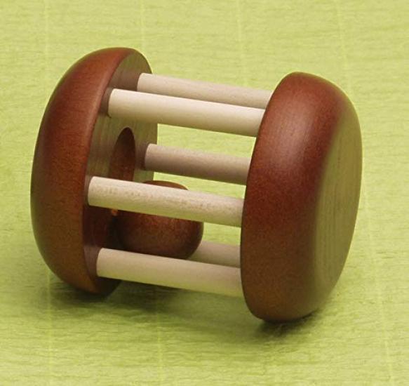Sakai Sangyo Forest Roller Baby Made in Shake and First Natural Gift (Brown) Toy, Japan, Roll, Baby's Toy, Wooden, Color,