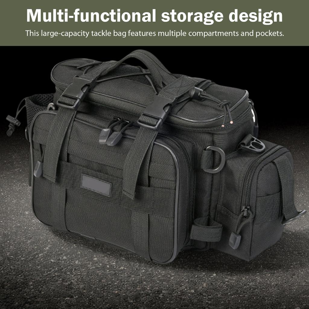 Thickened Tackle Bags Large Capacity Outdoor Fishing Reel Bait Box Hunting Storage Tackle Bags Camping Picnic Cycling Backpack