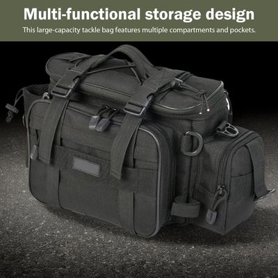 Multifunktionale Ködertasche Große Kapazität Verdickte Tackle-Taschen Tragbarer Angelgeräte-Organizer Camping Picknick Radsport Rucksack