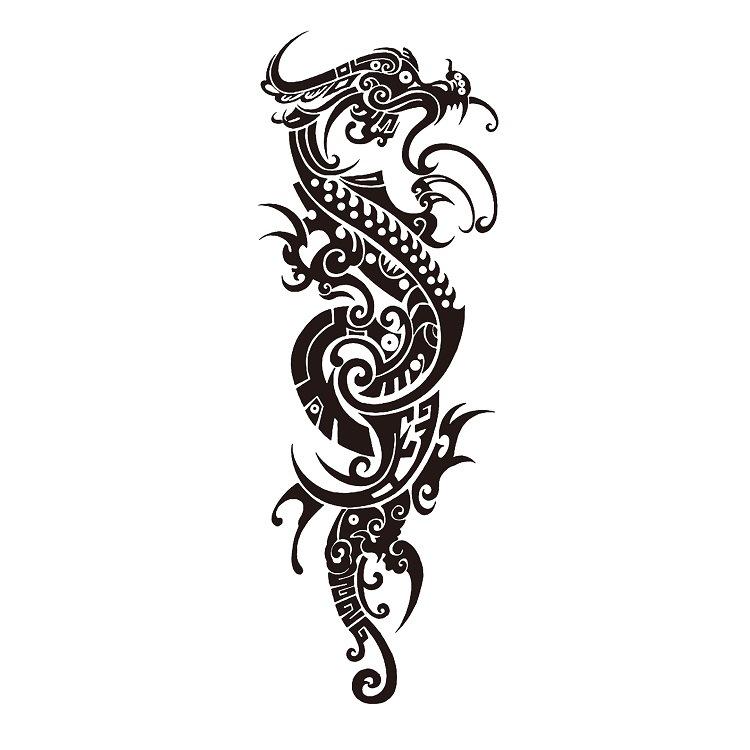 Flower Arm Tattoo Sticker Waterproof Men And Women Sticker Full Arm Waterproof Tattoo Sticker Ukiyo-E Painting Geisha Simulation Big Picture Sticker