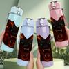 1PC Fiery Red Demon Beast Fantasy Head Print 750ml Color Plastic Sports Water Bottle Leakproof Flip Straw Lid Suitable for Sports Office Home Use