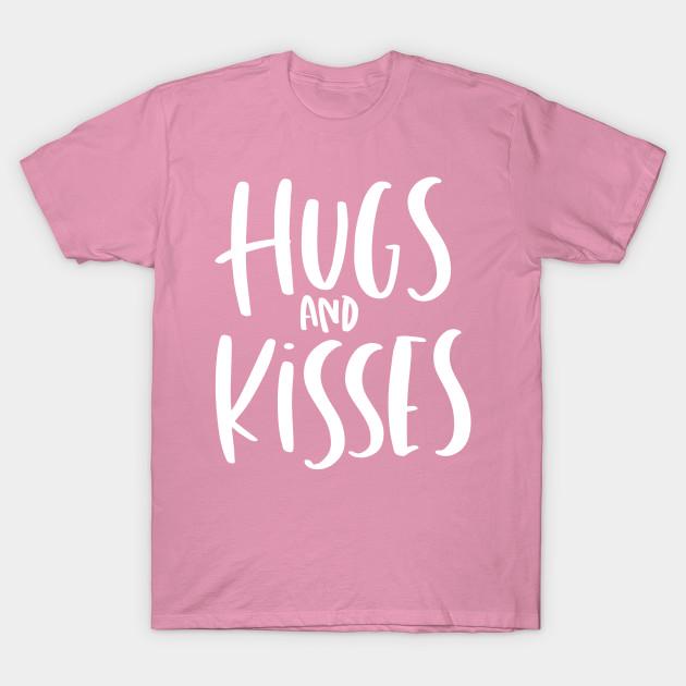 T Shirt Women Hugs And Kisses Harajuku Print Kawaii Tshirt Summer Short Sleeve Female T-Shirt Top Tee