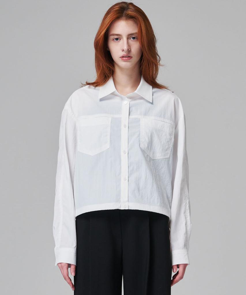 MALOUPE 4112 Nylon Outer Shirt (White)