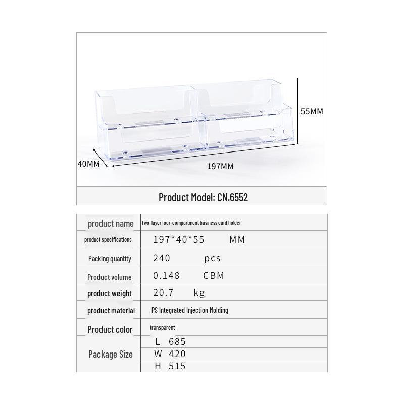 Transparent Ballot Box for Opinion Collection, Elections, Exhibitions, and Business Card Storage