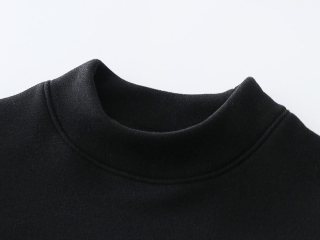 Women's Winter Warm Velvet Base Layer Shirt - Slim Fit, Long Sleeve, Half High Collar