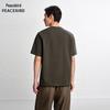 PEACEBIRD Textured Solid Short Sleeve T-Shirt