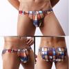 Men's Low-Waist Cartoon Mesh Briefs - Summer Youth Style E-073