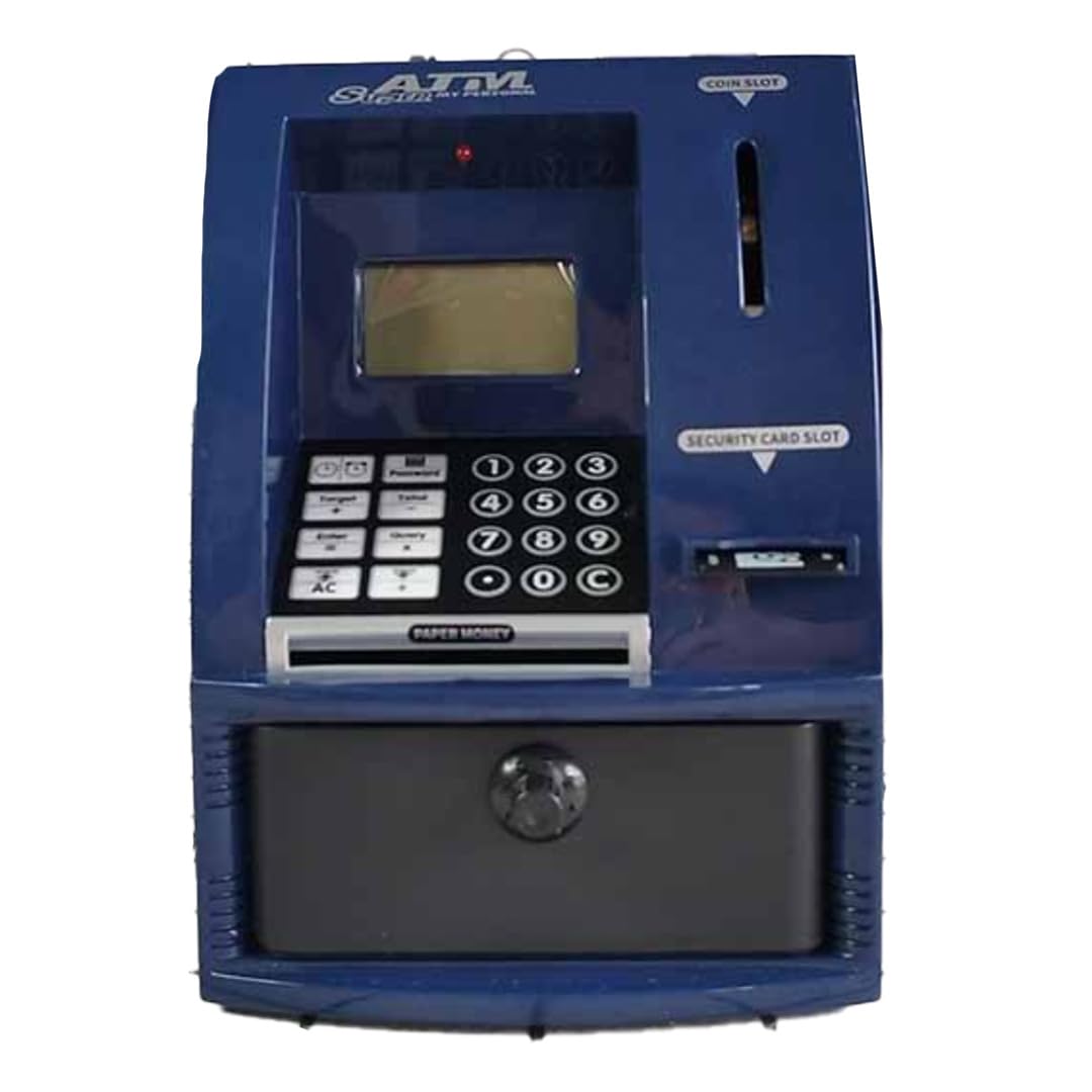 

TOMMYFIELD Банк-копилка с банкоматом, с карточкой и паролем, денежный банк для детей и взрослых, монеты (военно-морской флот) [Использовал]