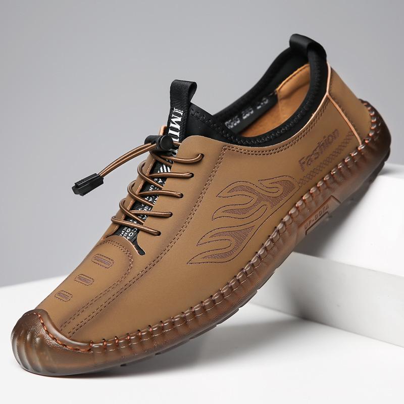 Men's 2025 Spring Korean Style Breathable Lace-up Casual Shoes