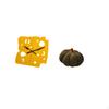 Nordic Minimalist Cheese Clock Desk Quiet Acrylic Wall Hanging for Office Bedroom