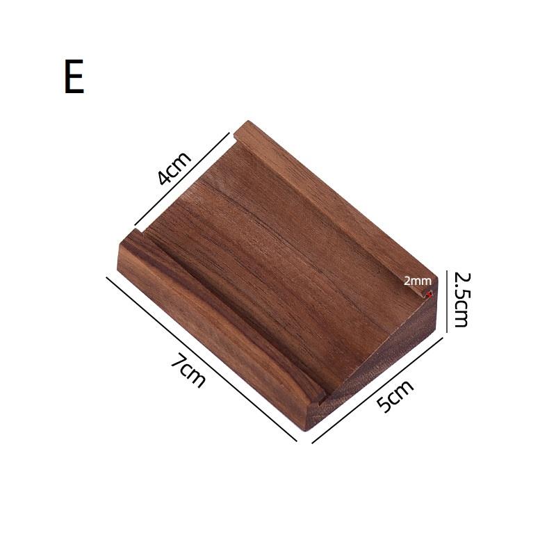 70X40Mm Wood Price Label Tags Table Number Name Card Menu Holder Acrylic Sign Display Stand
