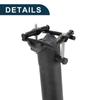 TUCKBOLD Lightweight Bicycle Seatpost, Bicycle Saddle Post, Seat Tube, Matte Black, 33.9x300mm, Carbon Fiber, 1 Piece