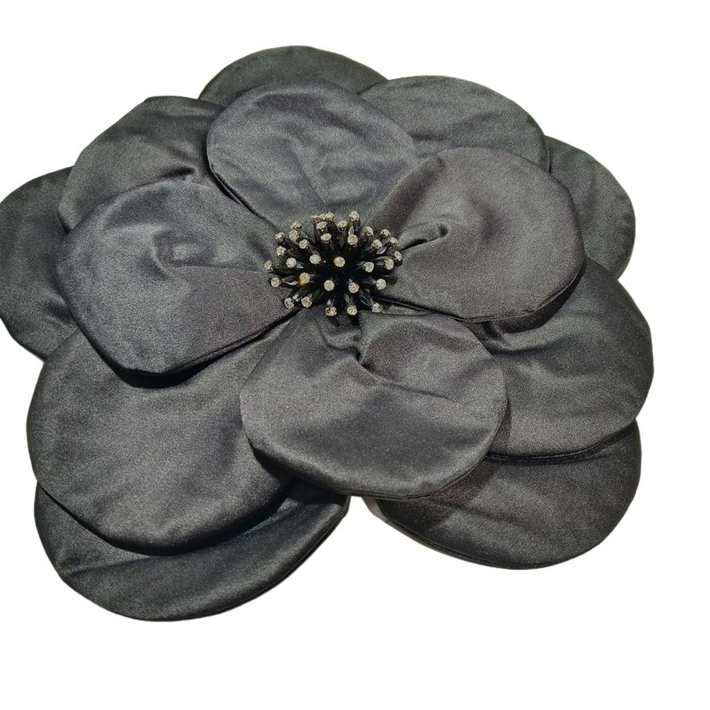 Multi Layer Soft Fabric Large Flower Brooch Stylish Breastpin for Dresses and Tops Floral Shaped Corsage Party Accessory