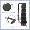 Cola de caballo sintética Cola de caballo larga ondulada Envoltura alrededor Onda corporal Clip en postizo Cola de caballo ondulada para mujer