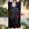 Asciugamano da Spiaggia alla Moda Miraculous Ladybug Portatile Morbido Asciugatura Rapida per Nuoto Campeggio Vacanze