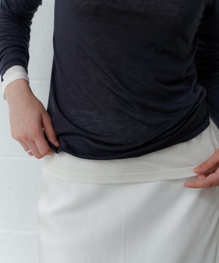 Yulago Nube Wool Tencel T-Shirt