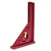 Multi Angle Measuring Ruler 0 180 Degrees  Adjustable Aluminum Alloy Anodized Finish Measuring Miter Triangle Ruler for