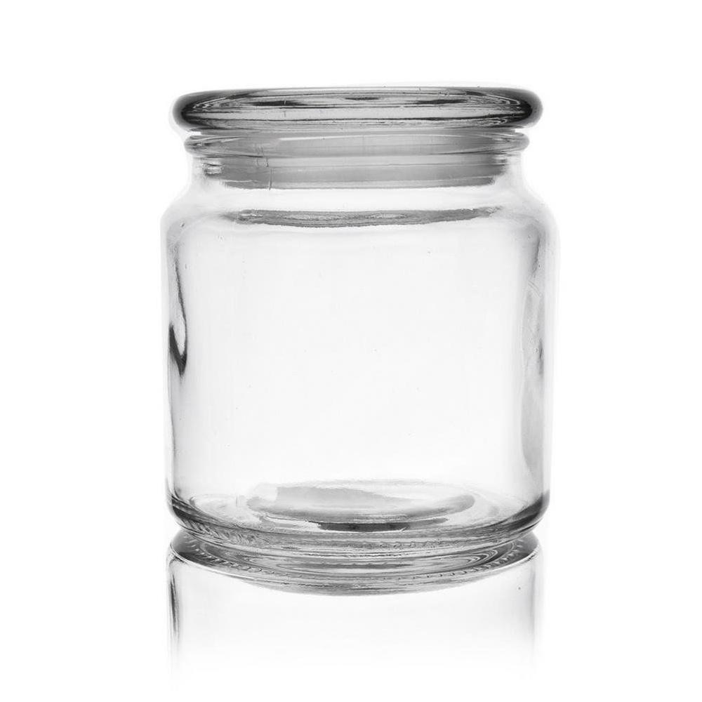 Glass Container Square Jar for Food, Loose Products, Coffee 0.58L