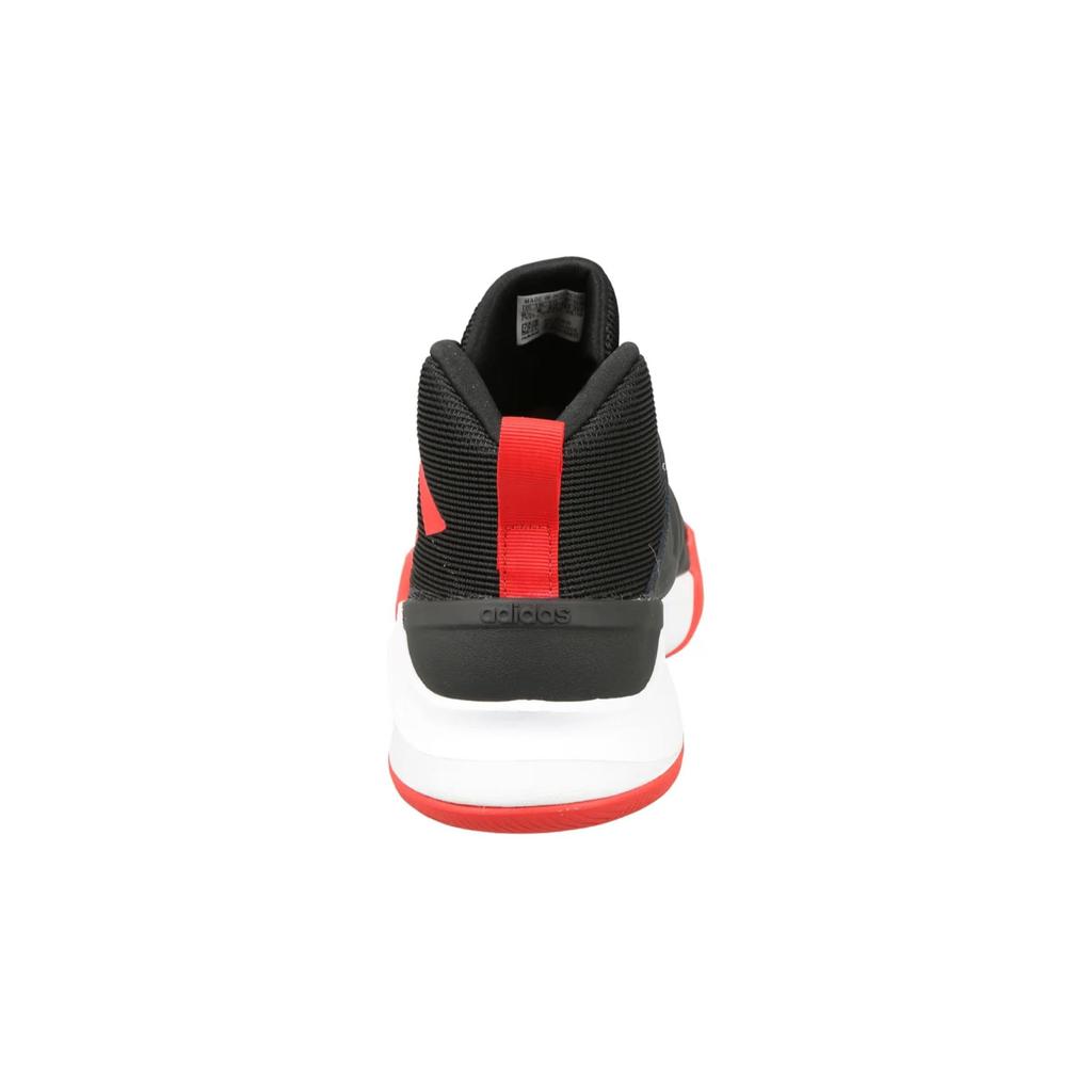 adidas OwnTheGame Me Rebound Mid Top Basketball Shoes Black Red Kids' EF0309