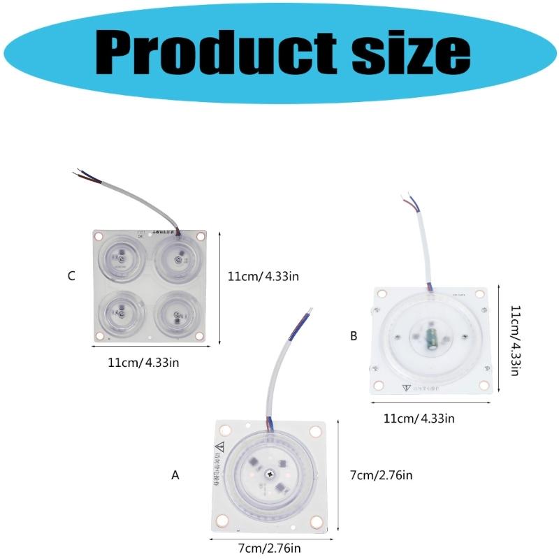 Circular LED Ceiling Light Module Universal Magnet PCB Board LED Module High Power Light Board Replacement Accessory