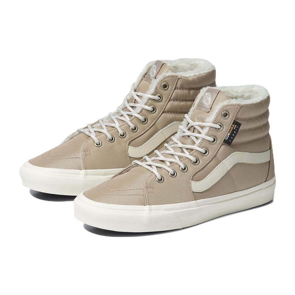 Vans Sk8 Cordura Sherpa Fleece Casual High-Top Skate Shoes Unisex Sneakers Beige VN0A4BVT1NU