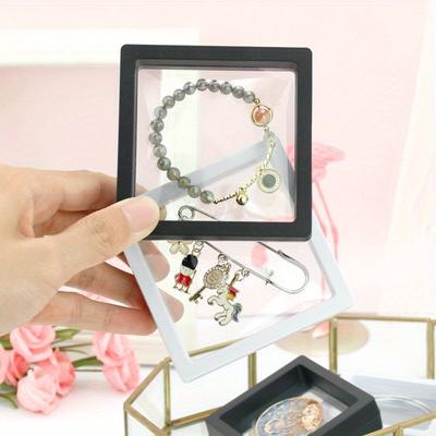 10pcs Transparent Jewelry Display Boxes, Plastic Packaging Cases for Necklace, Bracelet, Earrings, Small Items and Cosmetic Organizer