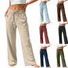 Damen Sport Fitnesshose Lässige Lockere Elastische Jogginghose Gerade Hose Mit Weitem Bein Freizeithose Yogahose
