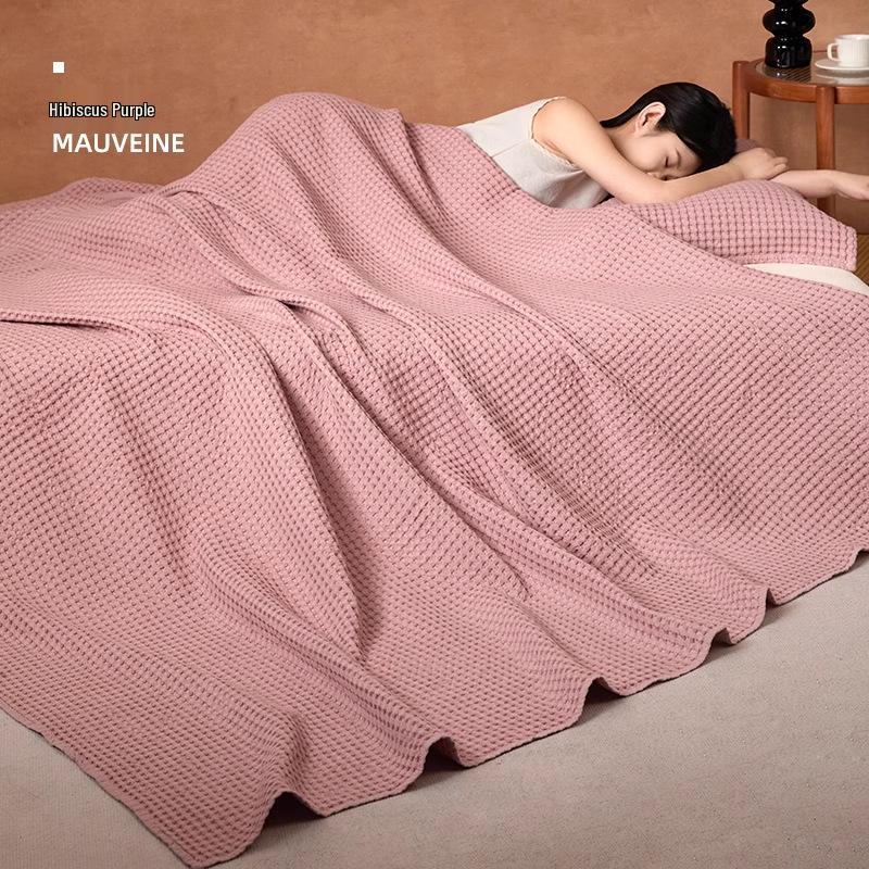 Soft Cotton Gauze Sofa Blanket - Perfect for Summer, Office Naps & Air Conditioning