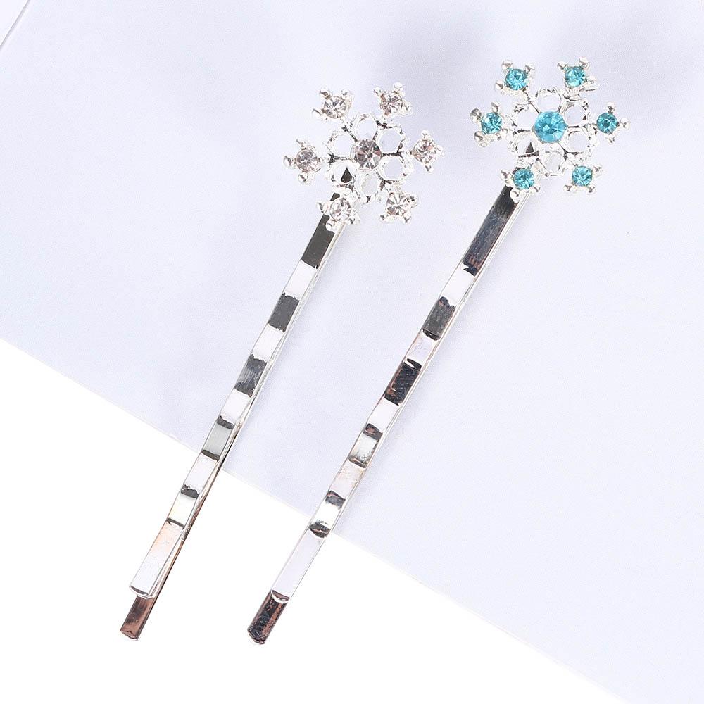 Cute Girls Fashion Barrette Comb Hair Clip Snowflake Hairpin Jewelry Crystal