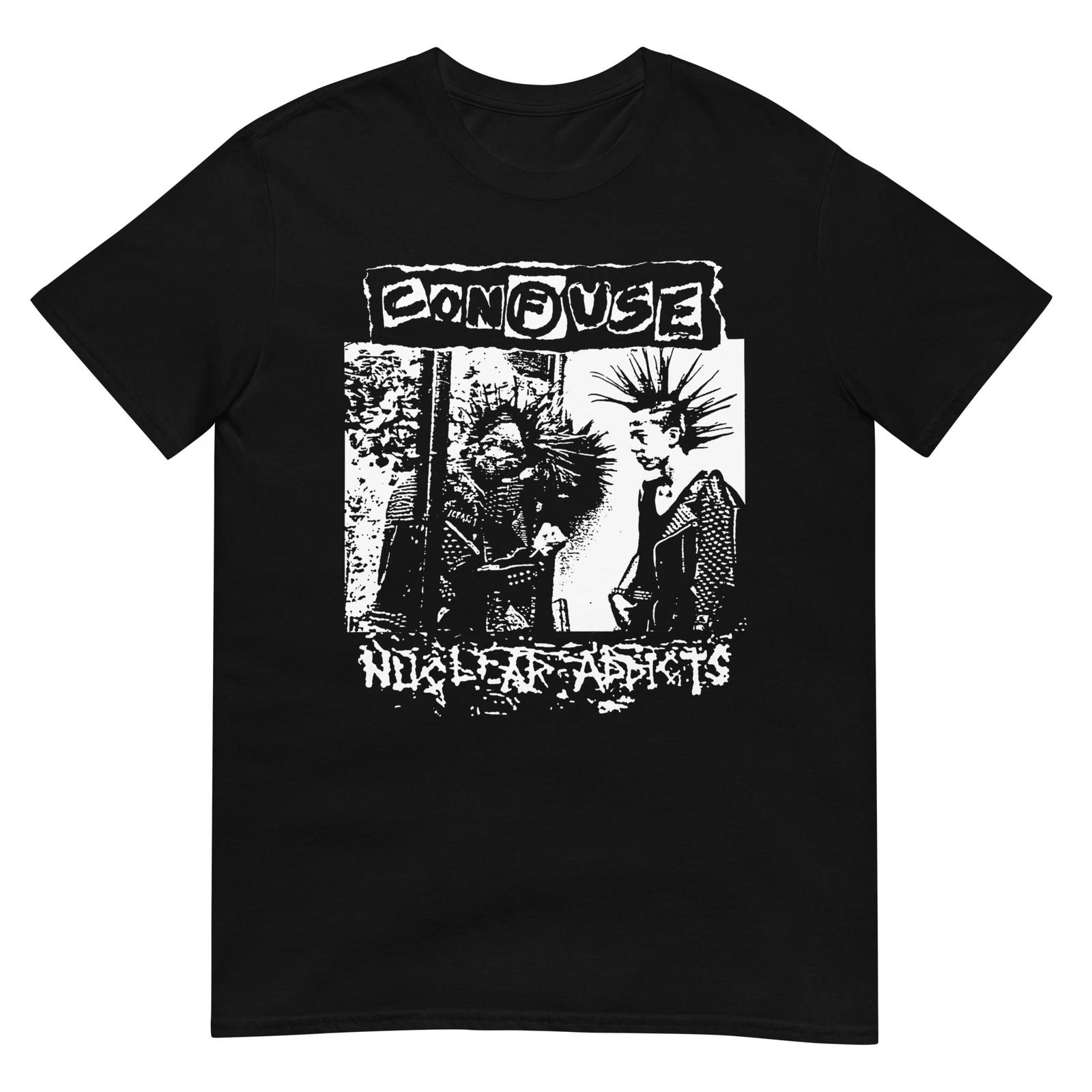 CONFUSE - NUCLEAR ADDICTS - PUNK T-Shirt Japanese Punk Hardcore 80 s Disorder XL
