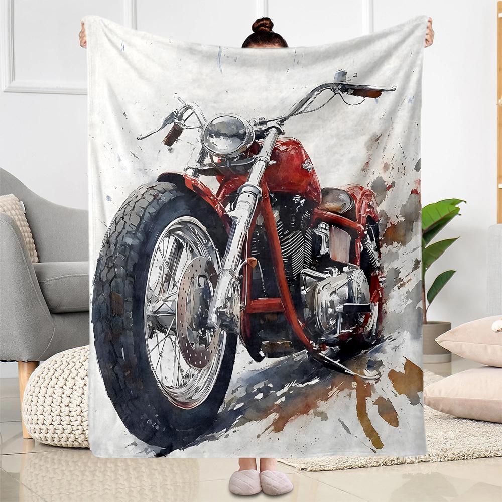 Motocross Adventure Sport Flanelldecke - Weich und geeignet für Sofas, Betten, Büros, Reisen, alle Jahreszeiten und das beste Geschenk für die Feiertage.