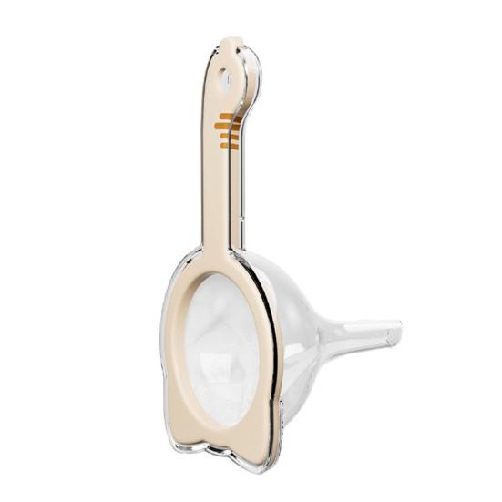 Kitchen Filter Funnel with Detachable Filter Wide Mouth Food Strainer for Oil & Liquid Pouring Easy-Grip Handle Home Cooking Helper