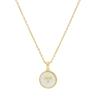 2026 Fashion Twelve Constellation Necklace Women's Simple Round Gold Constellation Necklace Pendant