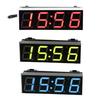 Mini Car Digital Clock Thermometer Voltmeter 3 IN 1 LED Display Digital Timer Voltmeter Interior Electronic Accessories