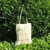 Polyester Wrinkled Tote Bag With Floral Embellishments For Daily Casual Wear