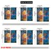 2pcs,2D Plane Printing Contemporary Curtains Moonlit Canvas Polyester (without Rod) Festive Use for Kitchen Living Room Office