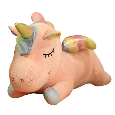 Nice 70/90cm Colorful Plush Unicorn Toy for Children Stuffed Animal Flying Horse Doll Girls Sleeping Pillow Lovely Gifts
