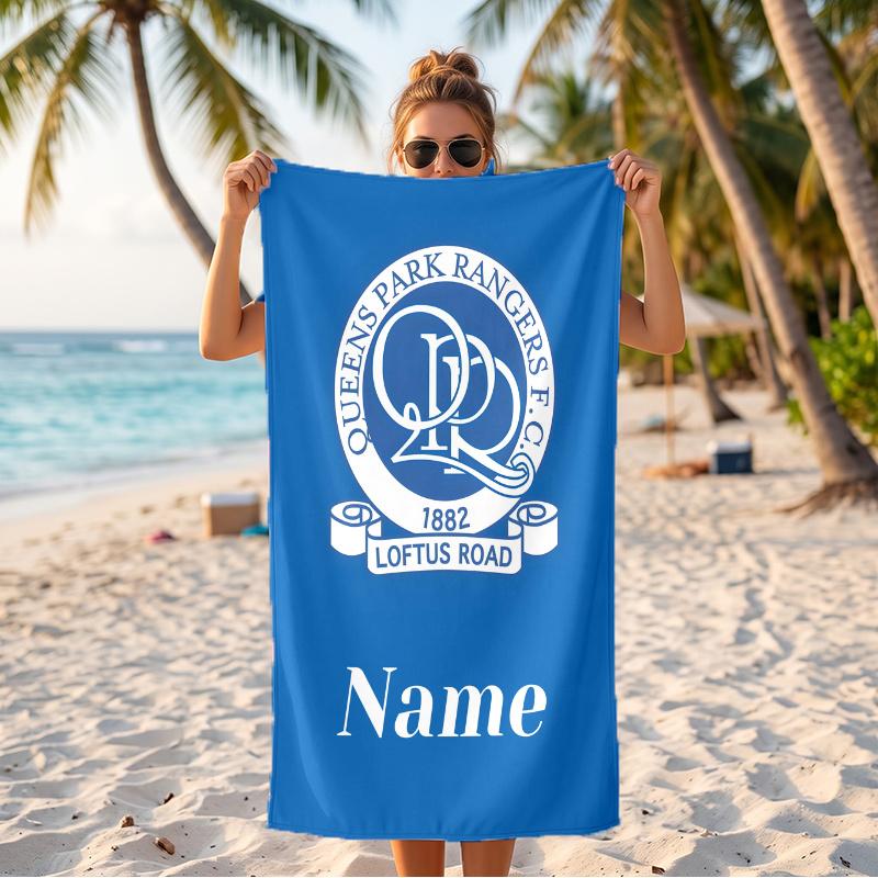 rangers fc (28) Custom Name Beach Towel Large Towel for Beach Pool Swimming Vacation Travel Gift