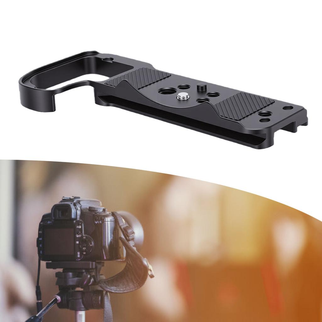 Quick Release Plate Fit for Nikon Z6III Camera Aluminum Alloy Tripod Mount Quick Release Base Plate with 1/4 3/8 Inch Screw Holes