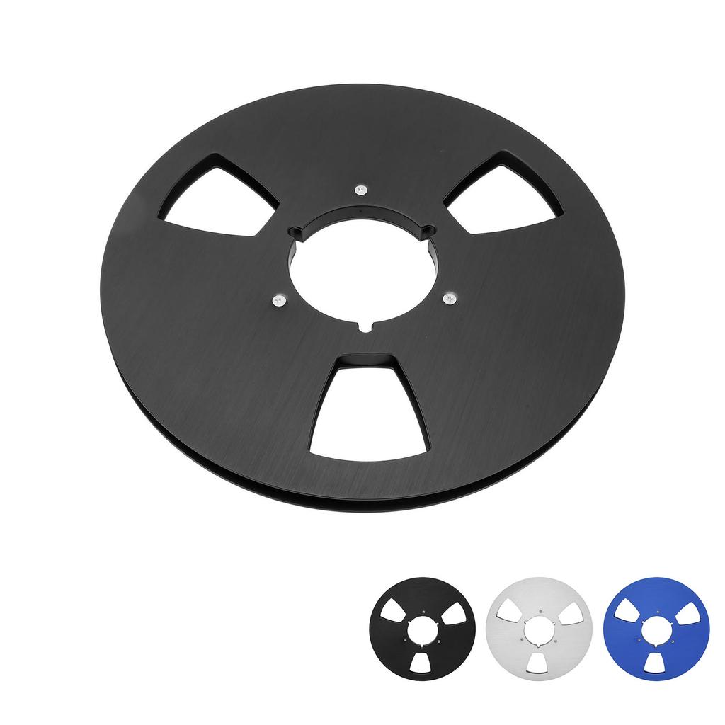 Sound Tape Empty Reel 3 Hole High Strength Aluminum Alloy 1/4 10.5 Inch Empty Tape Reel for Reel To Reel Tape Player