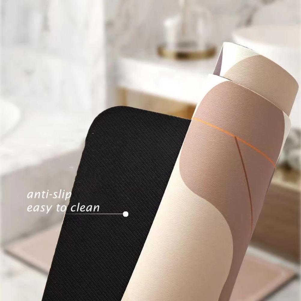 Cherry Blossom Bathroom Rug Super Absorbent Bath Mat Non-slip Entrance Diatomite Mat Doormat Toilet Carpet Bathroom Accessories