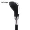 Black Leather Red Dot Silver Walking Cane Fashion Decorative Walking Stick Gentleman Elegant Cosplay Cane Crosier 92cm